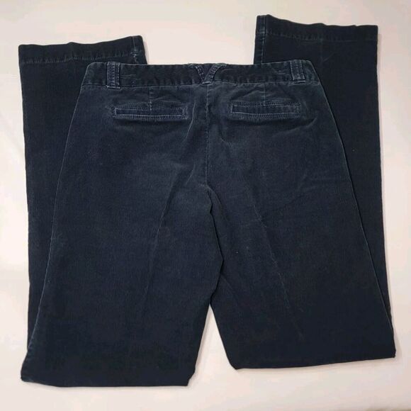 J Crew Corduroy City Fit Pants Womens 6 Tall Navy Blue Preppy Y2K 32x34 Retro - Picture 13 of 14